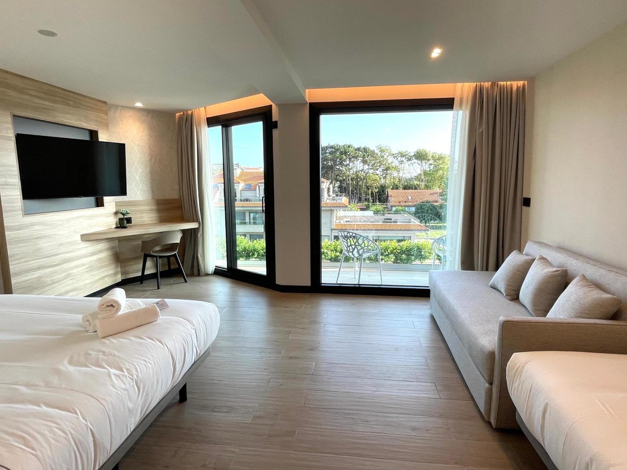 Playa de la Lanzada Hotel Delfin Azul מראה חיצוני תמונה